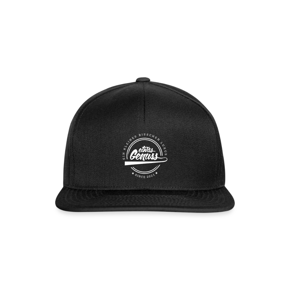 EtwasGenuss Snapback Cap - Schwarz/Schwarz