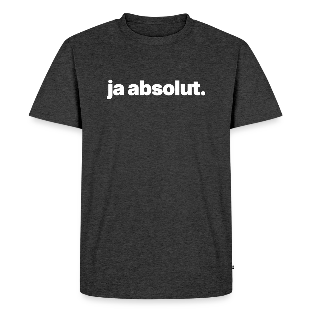 Shirt - Ja absolut. - Anthrazit meliert