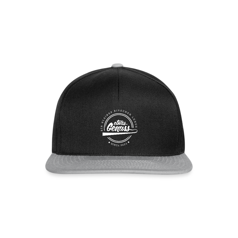 EtwasGenuss Snapback Cap - Schwarz/Grau