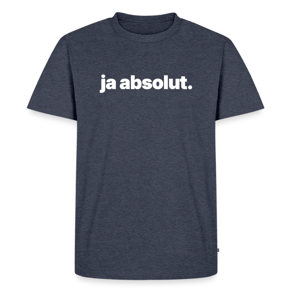 Shirt - Ja absolut. - Jeansblau 