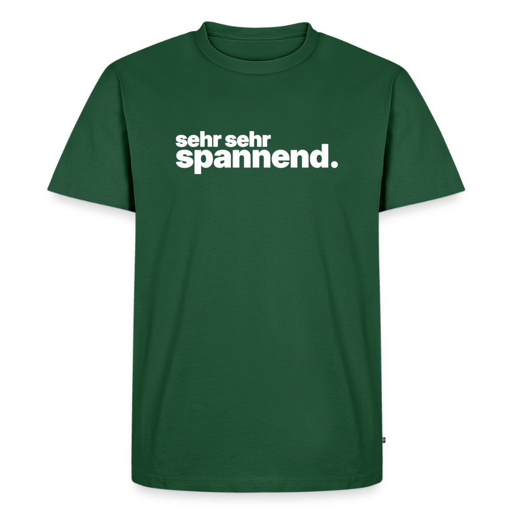 Shirt - Sehr sehr spannend. - Flaschengrün