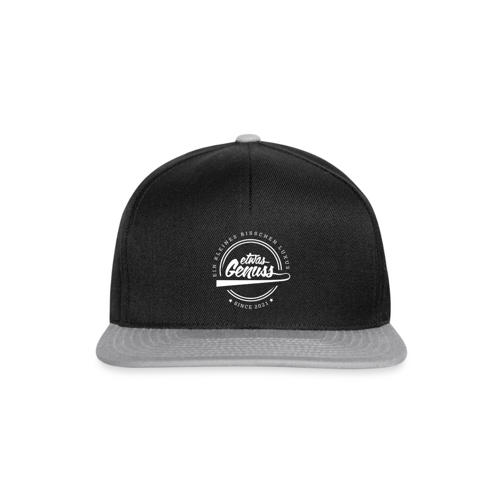 EtwasGenuss Snapback Cap - Schwarz/Grau