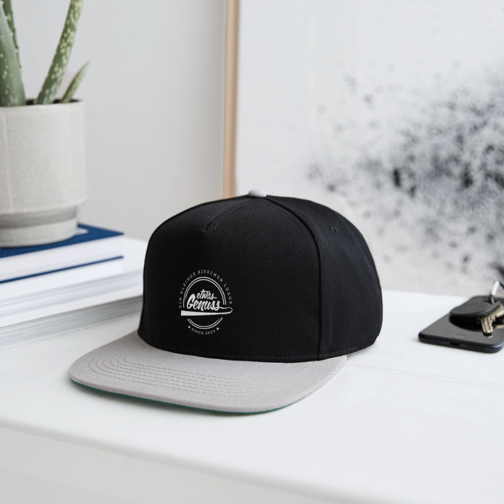 EtwasGenuss Snapback Cap - Schwarz/Grau