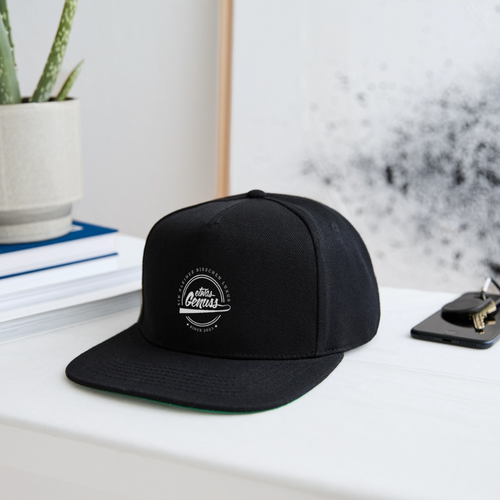 EtwasGenuss Snapback Cap - Schwarz/Schwarz
